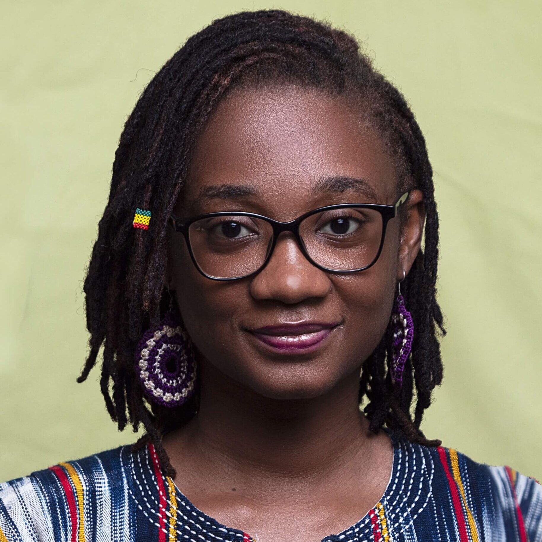 Portrait of Thamar Victoria Afedu-Annan, founder of Girl Farms Hub in Ghana, a woman-owned social enterprise tackling post-harvest loss and promoting nutritious, preservative-free foods while empowering women and smallholder farmers.