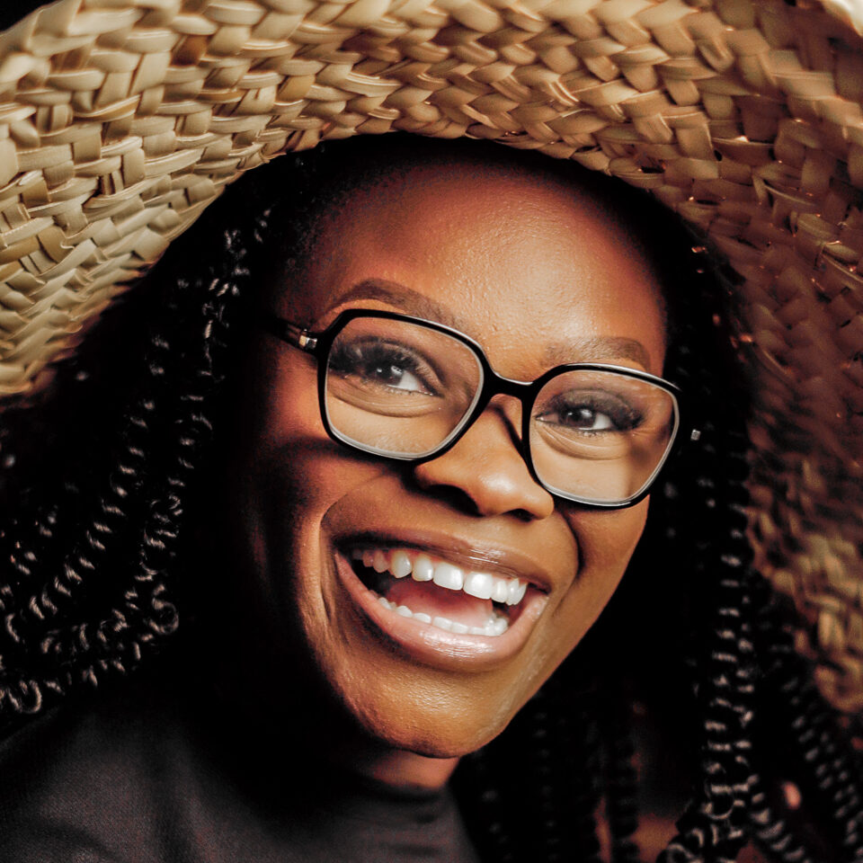 Portrait of Violet Amoabeng, founder of Skin Gourmet in Ghana, a woman-led social enterprise producing 100% natural, edible skincare through ethical sourcing, circular production, and women’s empowerment.